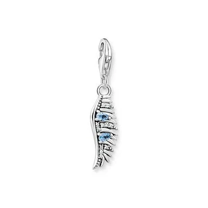 THOMAS SABO Charm Anhänger Phönix Feder Sterlingsilber blaue Steine 1905-644-1 - Bild 1 von 3