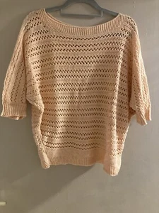 Beautiful summer jumper short sleeve in crochet look - Picture 1 of 4