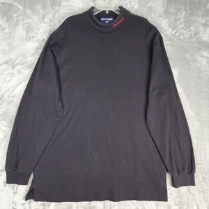 Polo sportiva vintage Ralph Lauren camicia girocollo uomo XXL nero pullover logo preppy - Foto 1 di 7