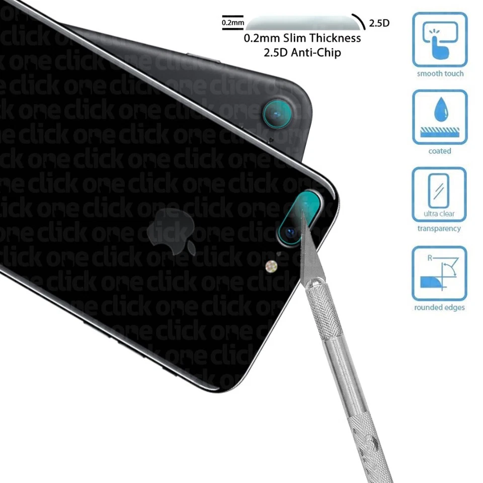 New Hardened Plastic Camera Lens Protector for Apple iPhone 7 + 7 Plus - Image 1 of 1