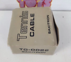 TENNIS CABLE SAKITRON TG-0022 JAPAN DEADSTOCK FOR Tennis Handheld LCD Game RARE - Foto 1 di 5