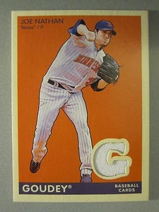 2009 Upper Deck Goudey Memorabilia #GMJN Joe Nathan *GAME USED* - Picture 1 of 2