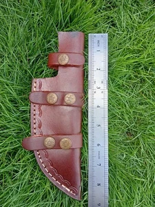 Custom Handmade 5,5" feste Klinge Lederscheide/Holster/vertikales Messer Kaling - Bild 1 von 4