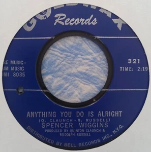 M- 1967 MEMPHIS TN SOUL (Percy) Spencer Wiggins "Up Tight Good Woman 45 northern - Picture 1 of 4