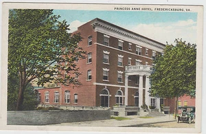 Princess Anne Hotel Fredericksburg VA Postcard - Picture 1 of 2