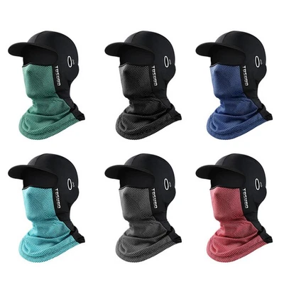 Ice Silk Headgear for Cycling Sunscreen Face Cover Sun Hood Hat UV Protection - Image 1 of 4