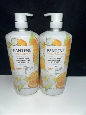 2 PACK--Pantene Essential Botanicals VOLUMIZING SHAMPOO Jasmine & Citrus 38.2oz - Image 1 of 4