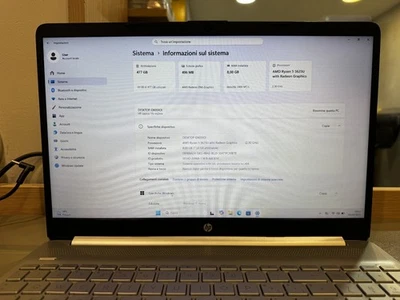 Notebook HP Ryzen 5 8gb SSD 512GB 15,6 Windows 11 - Immagine 1 di 4