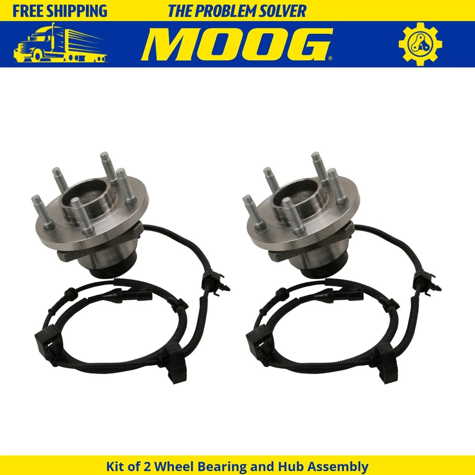 Kit para Ford Crown Victoria 2005-2011 - Conjunto de 2 cojinetes de rueda delantera y buje MOOG Foto 1 de 1