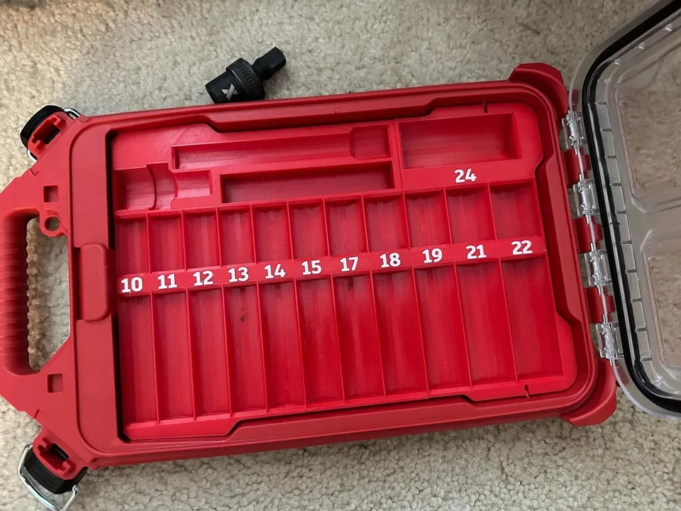 1/2 Socket Organizer for Milwaukee PACKOUT Low Profile 48-22-8436- INSERT ONLY R - Image 1 of 1
