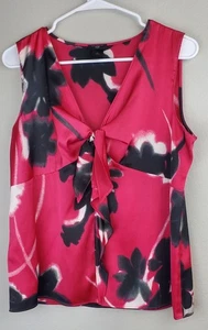 Ann Taylor Damen Größe Small Petite SP Blumenmuster ärmellose Bluse Tanktop pink - Bild 1 von 7