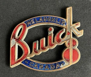 MCLAUGHLIN BUICK 8 CANADÁ VINTAGE ESMALTE RADIADOR REJILLA COCHE EMBLEMA INSIGNIA - Imagen 1 de 8