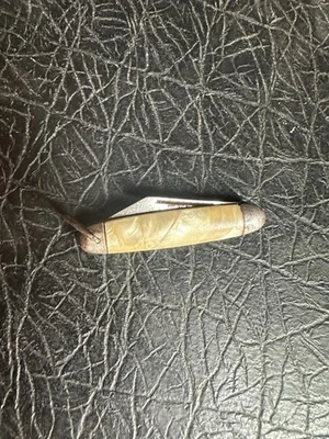 Faca de bolso dobrável cabo de pérola vintage 2 polegadas uma lâmina - Imagem 1 de 3