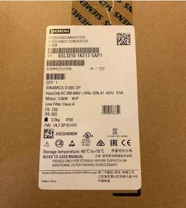 6SL3210-1KE17-5AP1 1PC NEW SIEMENS SINAMICS G120C RATED POWER 6SL3210-1KE17-5AP1 - Picture 1 of 1