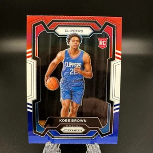 2023-24 Panini Prizm Kobe Brown Red White Blue Prizm RC #144 LA Clippers - Bild 1 von 2