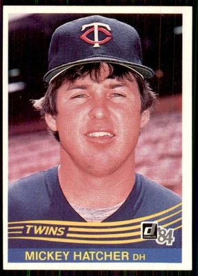 1984 Donruss #147 Mickey Hatcher Minnesota Twins - Image 1 of 2
