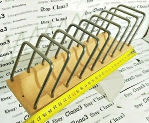 PORTA PIATTI SCOLA PIATTI  IN LEGNO e metallo CM 27X10 anche appeso - Picture 1 of 5