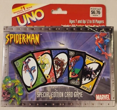 Sababa Toys Marvel Spider-Man Special Edition Uno Card Game Brand New Vtg 2002 - Image 1 of 2
