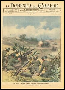 WW II in Sicily, Italian Army Against Anglo-American Tanks, DDC Cover 1943