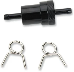 Filtro de combustible de aluminio anodizado negro Emgo 1/4" (14-34472) - Imagen 1 de 1