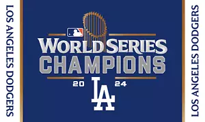 LOS ANGELES DODGERS Fan White Border MLB 3x5 Ft Flag World Series 2024 Champions - Picture 1 of 1