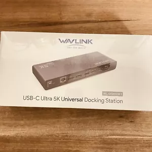 Wavlink WL-UG69DK1 USB-C Ultra 5K Universal Docking Station Black, Sealed - Picture 1 of 4