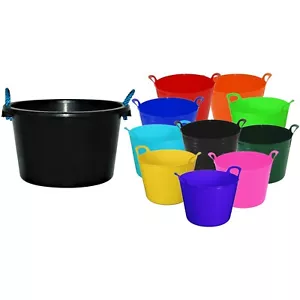 45L Seileimer + 20L Flexible Flexi Wanne mit Griff Haus Garten Aufbewahrung Fütterung - Bild 1 von 111