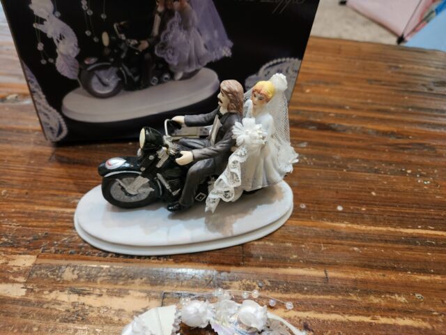 Motorcycle Happy Birthday Cake Topper Bike Chopper Men Anniversary