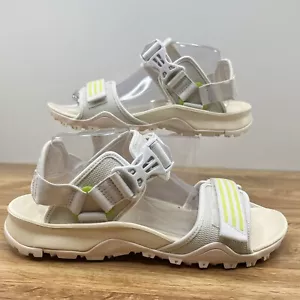 Adidas Cyprex Ultra Sandals Womens Size 9 Wonder White / Green Buckle Straps - Picture 1 of 19
