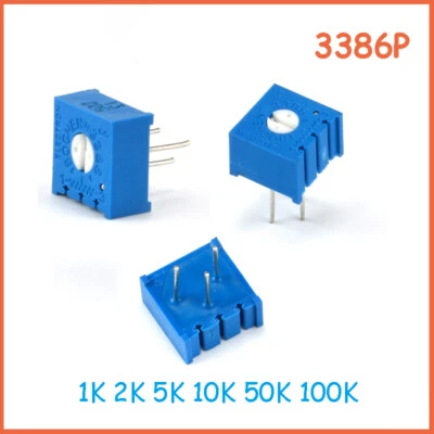 Precision Trimmer 3386P Potentiometer 1K 2K 5K 10K 50K 100K Preset Trimmer Pot - Bild 1 von 4