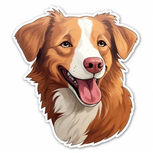 Nova Scotia Duck Tolling Retriever Auto Aufkleber 9X9 cm Hunde Sticker - Picture 1 of 1