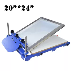 Micro-adjustable Screen Printing Press with 20"x 24" Pallet 1 Color 1 Station - Picture 1 of 6