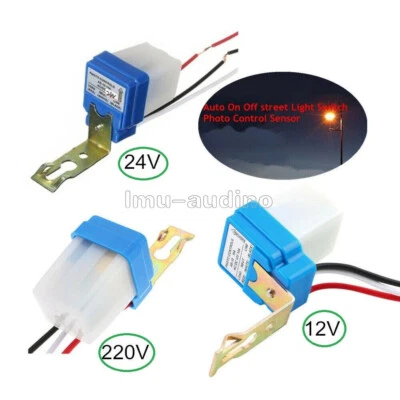 10A Photoswitch Sensor Switch Auto On/Off Photocell Street Light Control Switch - Bild 1 von 3