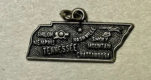 Sterling Silver Charm "Tennessee" .925 - Picture 1 of 2