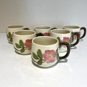 Franciscan Desert Rose Small Coffee Tea Mug Lot Of 6 Modern Portugal 8 Ounces - Picture 1 of 9
