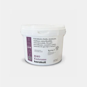 COLLA PER PIASTRELLE H40 EXTREME ADESIVO PER GRES CERAMICA PIETRA KERAKOLL KG 10 - Foto 1 di 1