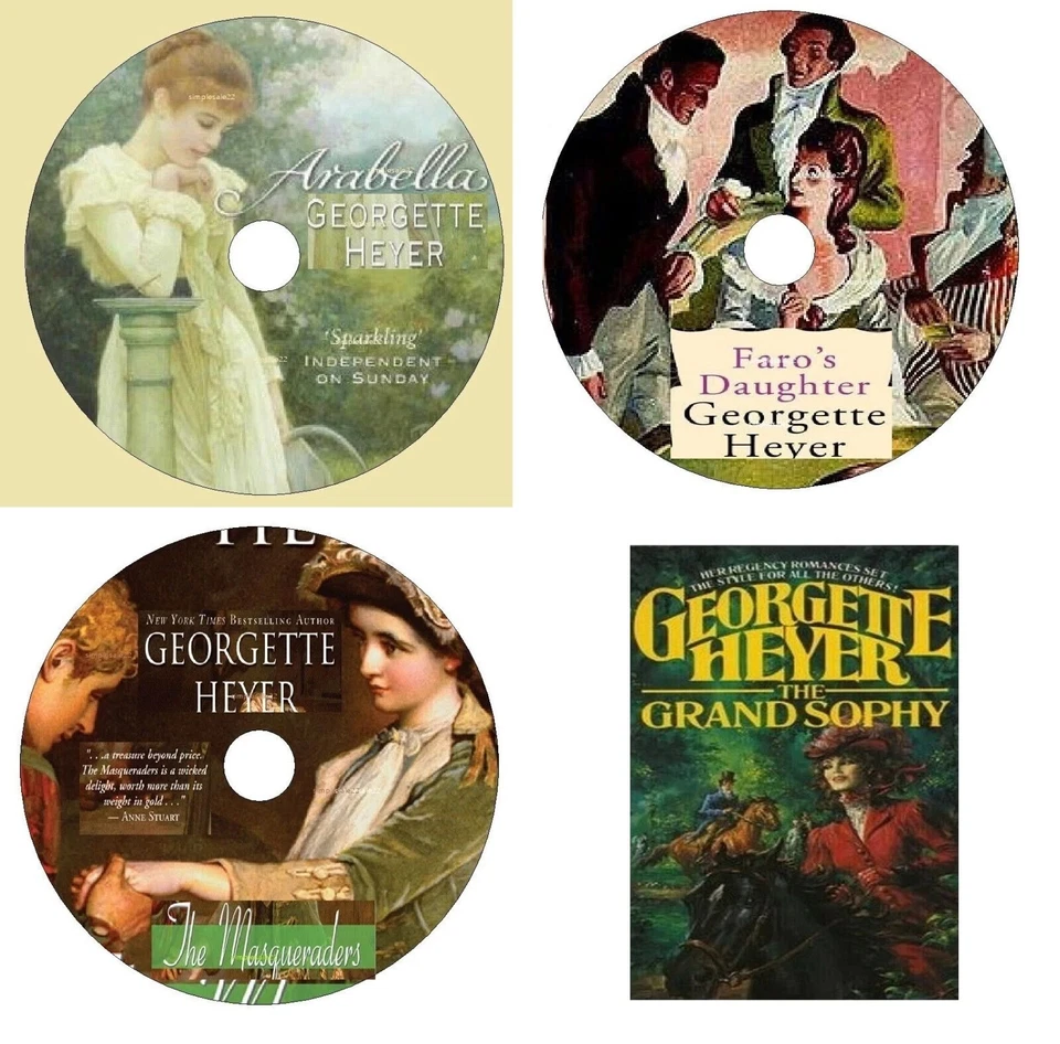 Georgette Heyer 4x MP3 CD Talking Audio Book Arabella Faro's Daughter Masquerade - image 1 of 1