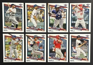 Lote de 8 tarjetas de béisbol 2022 Topps Opening Day BOMB SQUAD diferentes - Imagen 1 de 2