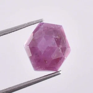 Rare 4.70 Ct Natural Trapiche Pink Burma Star Ruby Rose Cut Loose Gem Certified - Picture 1 of 4