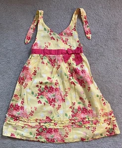 Janie and Jack Girls Dress Size 5T Vintage 2008 Vibrant Garden - Picture 1 of 6