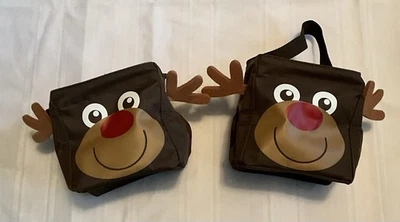 Juego de 2 bolsas de transporte Thirty-one 31 renos nariz roja pequeños Foto 1 de 4