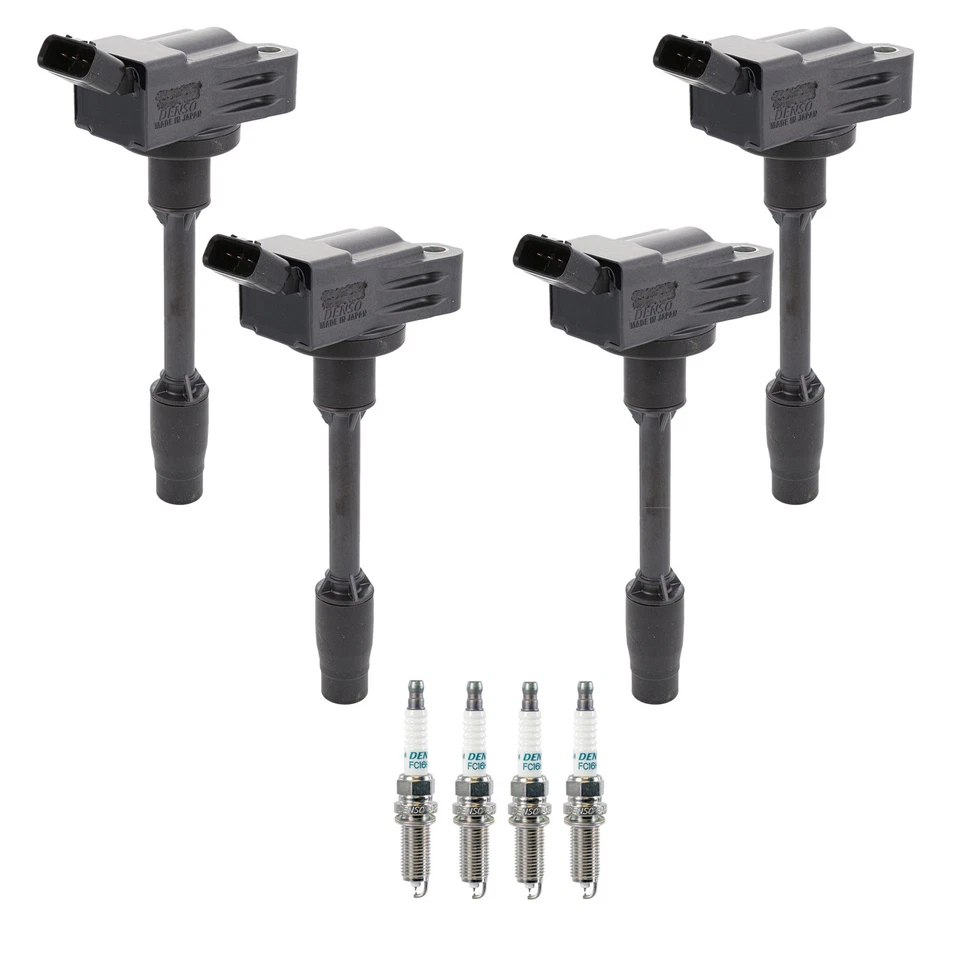 Denso 4 Ignition Coil 4 Iridium Spark Plugs Kit For Corolla Prius Prime 1.8 L4 - Image 1 of 1