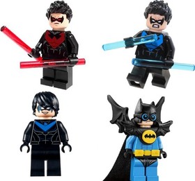 Lego DC Super Heroes 76160 70922 76011 30606 - 4x Nightwing Minifigures Rebirth