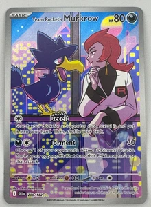 Team Rocket's Murkrow 200/182 Sv10: Destined Rivals Holo (Copy 2) - Picture 1 of 2