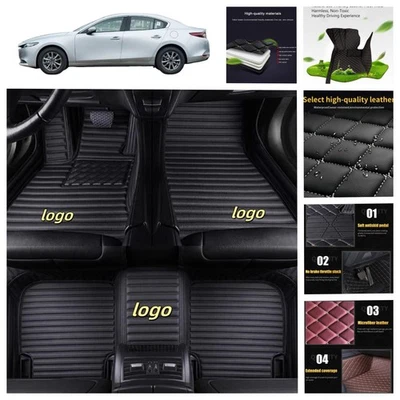 For Mazda 3 Car Floor Mats All Weather Custom Luxury Waterproof Carpets Liners Foto 1 de 4