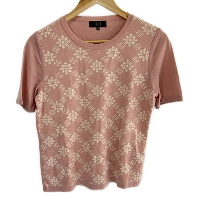 Auth DAKS - Pink White Women's Cutsew - Image 1 of 4