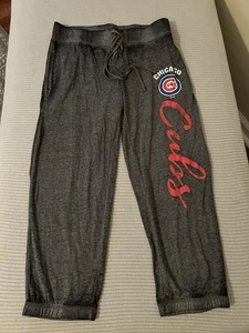 Chicago Cubs MLB Genuine Merchandise Sz S Loose Fit Capri Lounge Pants Sleepwear - Picture 1 of 7