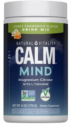 Magnesio CALM | 6 OZ | Manzanilla Miel | con L-teanina | por Natural Vitality Foto 1 de 4