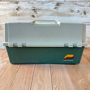 Vintage Original Plano 8606 Fishing Tackle Box Double Sided Locking USA - Picture 1 of 11