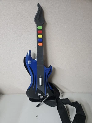 Guitar Hero React RTPS241 Wireless Guitar Playstation 2 PS2 W Strap Untested - Image 1 of 4